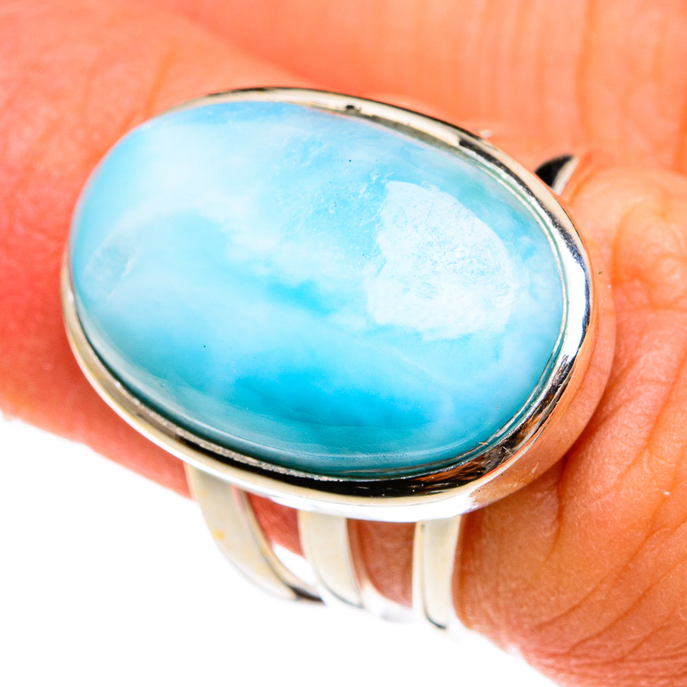 Larimar Rings handcrafted by Ana Silver Co - RING77785