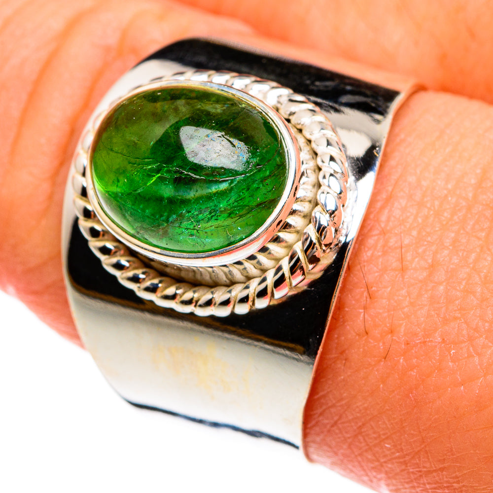 Green Aventurine Rings handcrafted by Ana Silver Co - RING77789