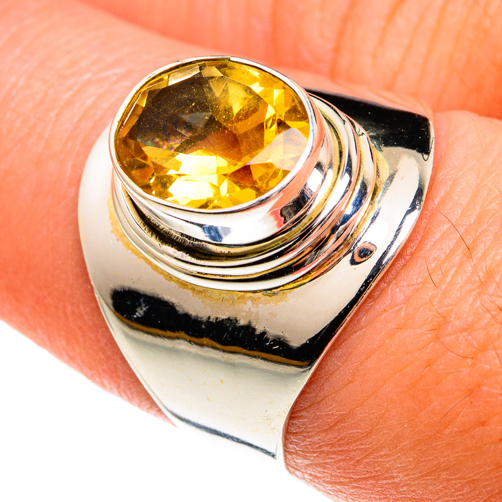 Citrine Rings handcrafted by Ana Silver Co - RING77795
