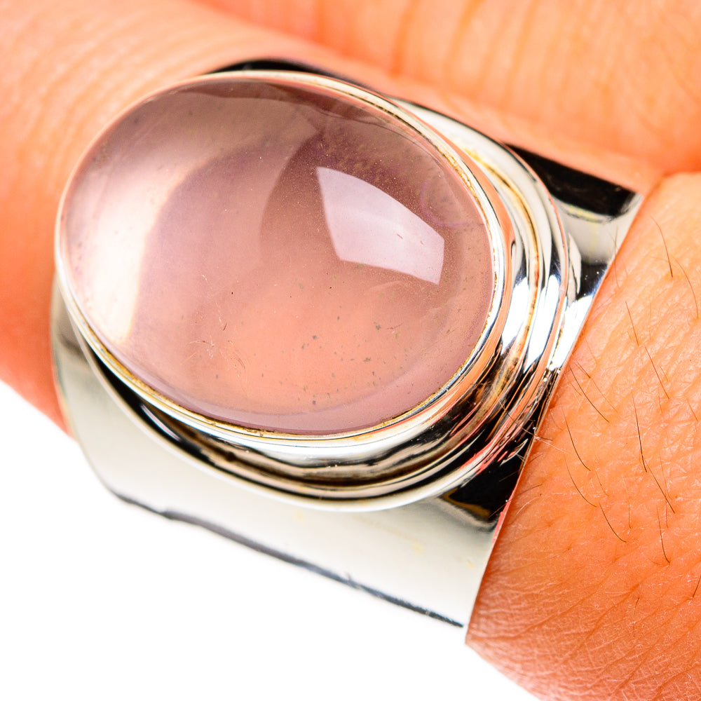 Rose Quartz Rings handcrafted by Ana Silver Co - RING77796