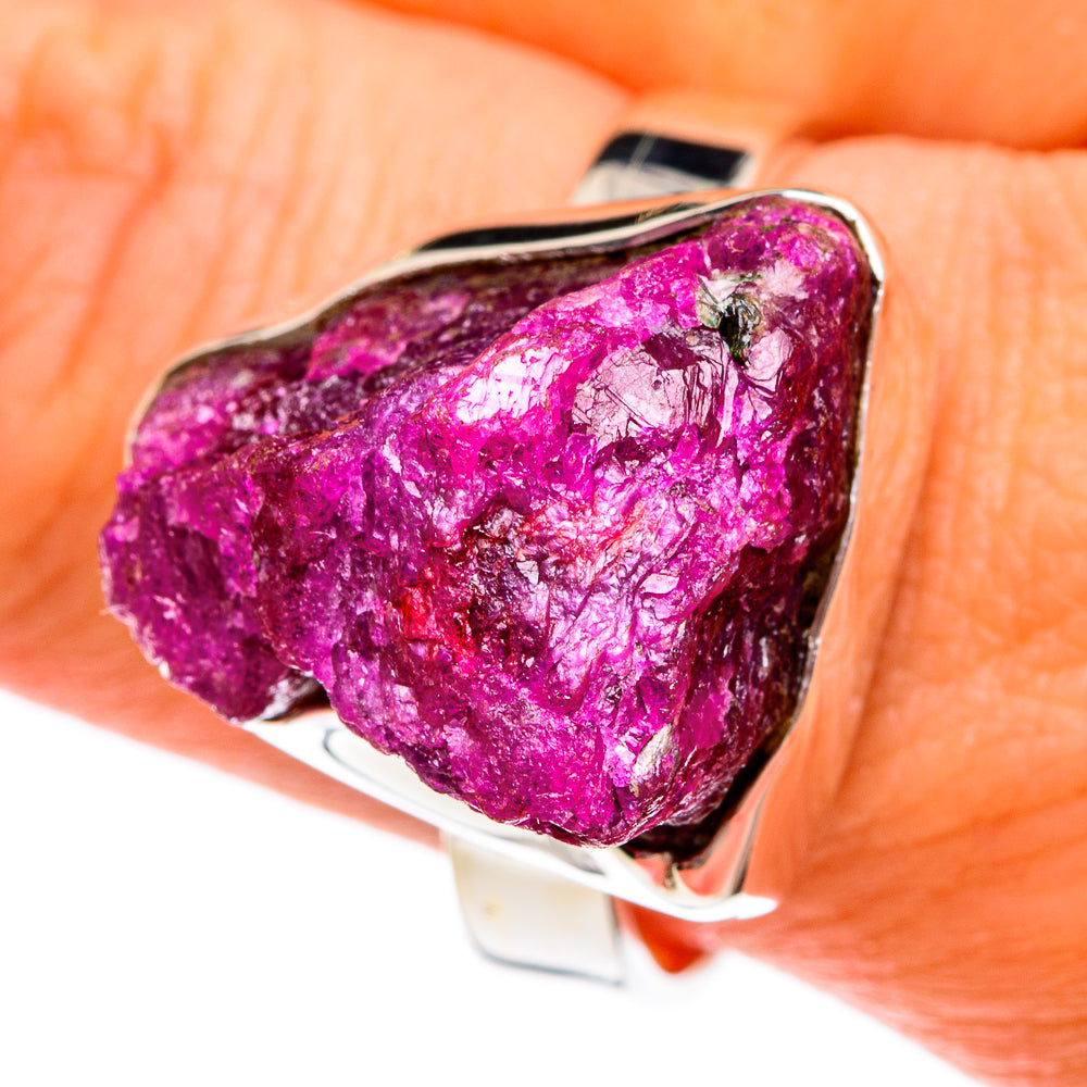 Ruby Fuchsite Rings handcrafted by Ana Silver Co - RING77797