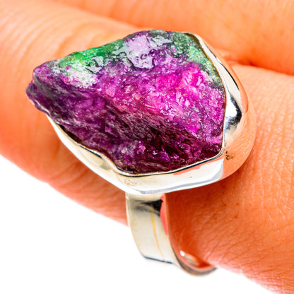 Ruby Zoisite Rings handcrafted by Ana Silver Co - RING77813