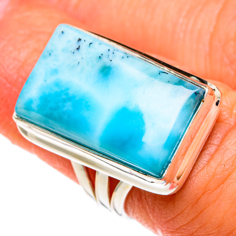 Larimar Rings handcrafted by Ana Silver Co - RING77820