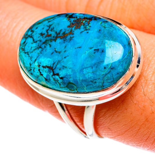 Chrysocolla Rings handcrafted by Ana Silver Co - RING77821