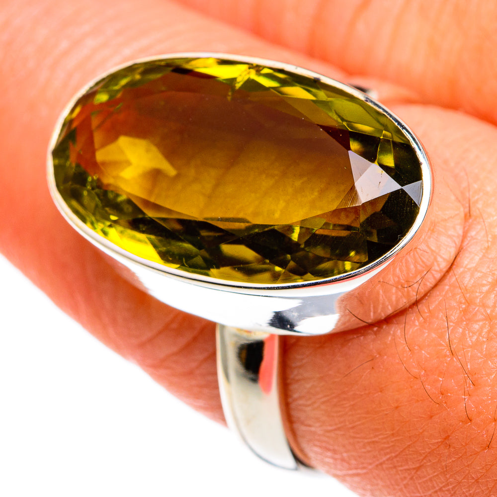Olive Quartz Rings handcrafted by Ana Silver Co - RING77822