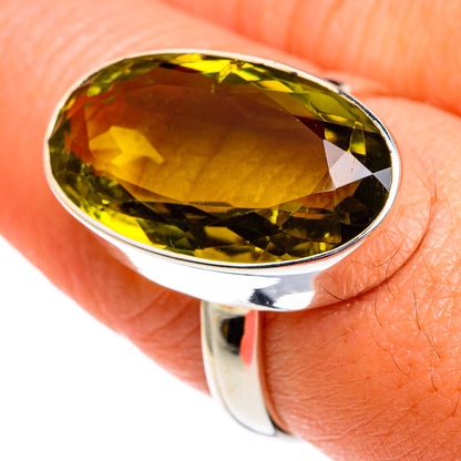 Olive Quartz Rings handcrafted by Ana Silver Co - RING77822