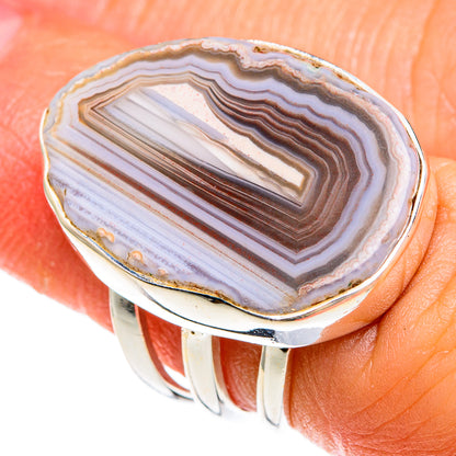 Laguna Lace Agate Rings handcrafted by Ana Silver Co - RING77824