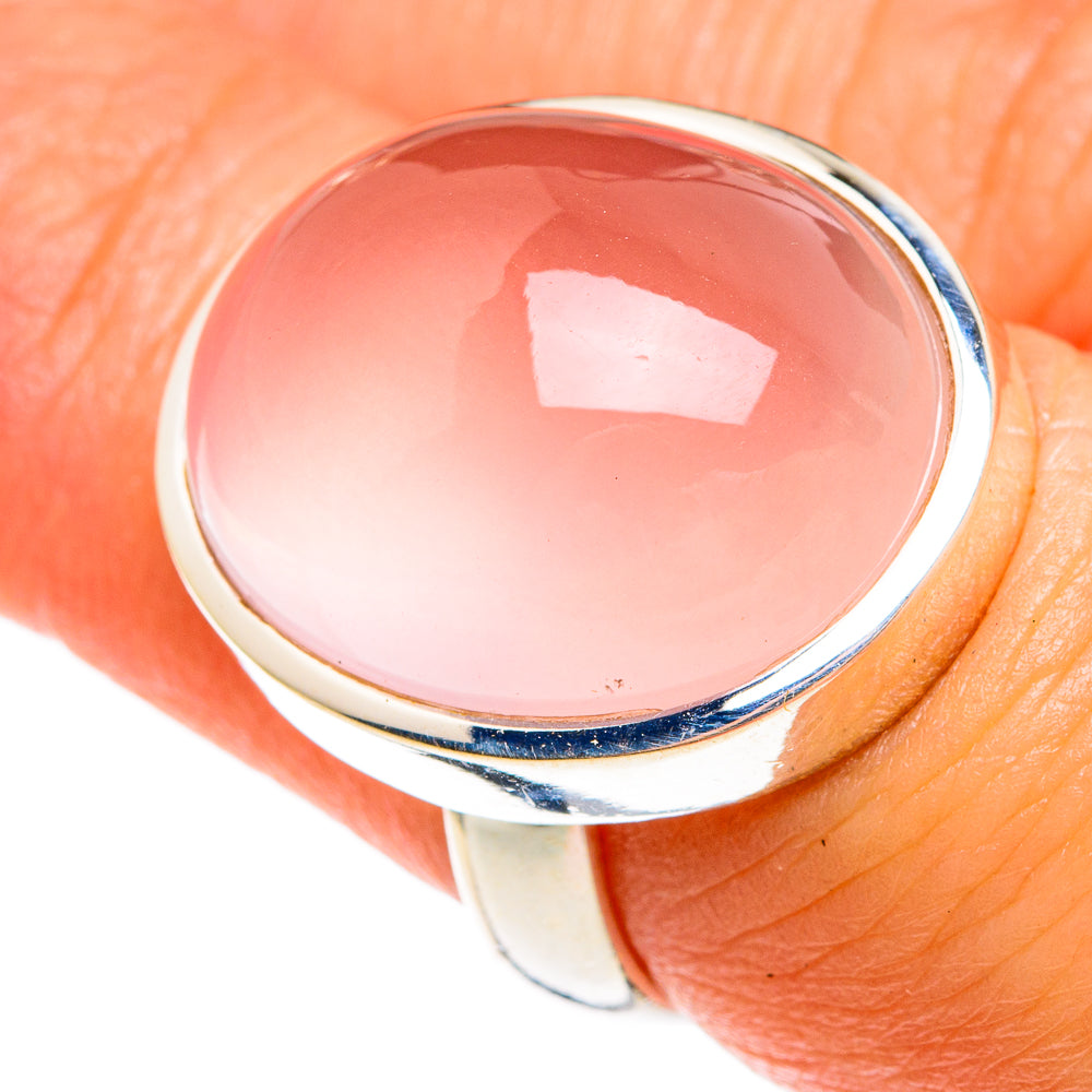 Rose Quartz Rings handcrafted by Ana Silver Co - RING77829