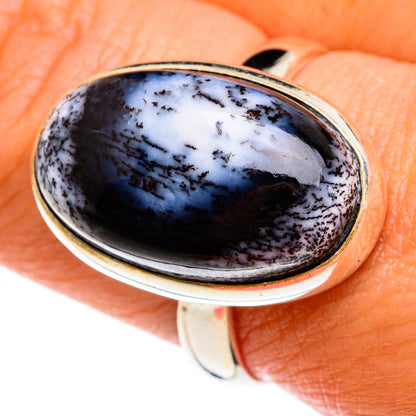 Dendritic Opal Rings handcrafted by Ana Silver Co - RING77841