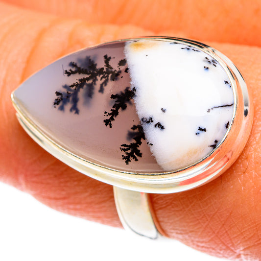 Dendritic Opal Rings handcrafted by Ana Silver Co - RING77843