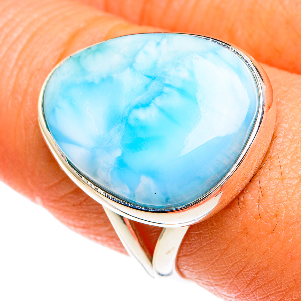 Larimar Rings handcrafted by Ana Silver Co - RING77850