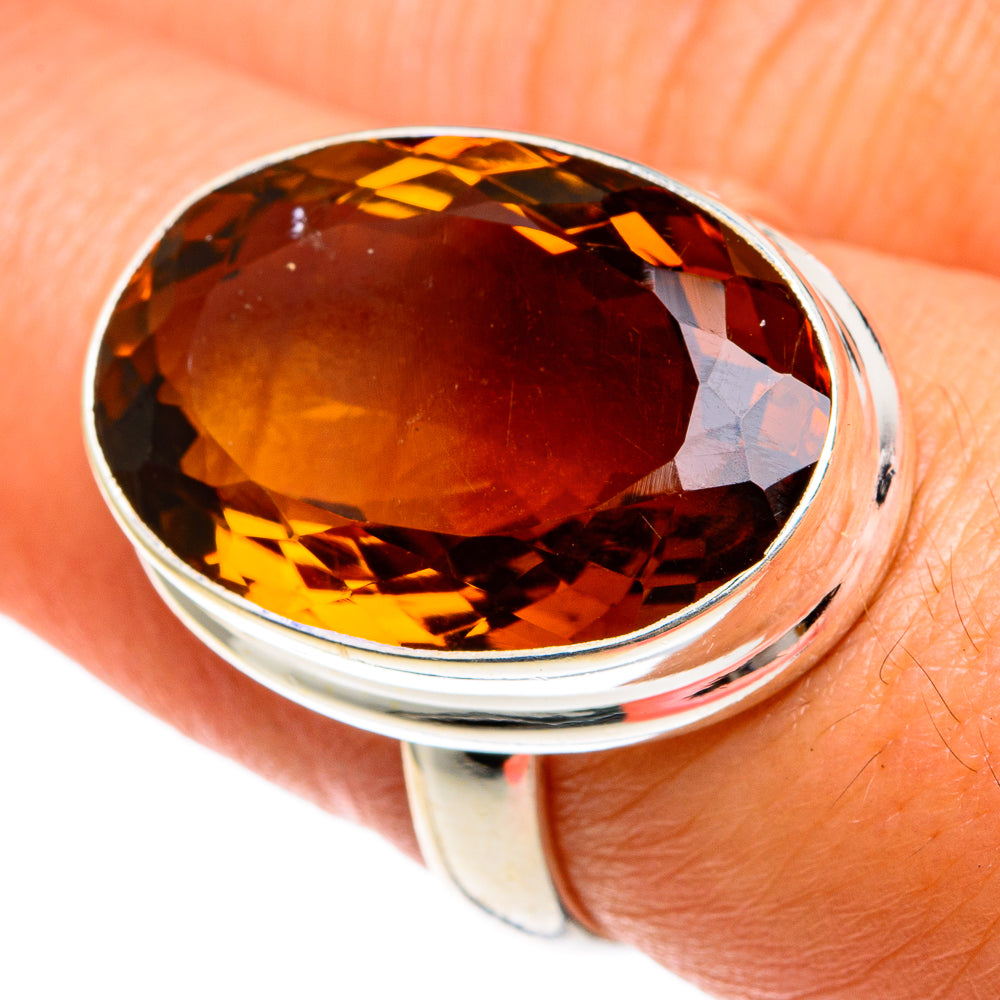 Mandarin Citrine Rings handcrafted by Ana Silver Co - RING77857