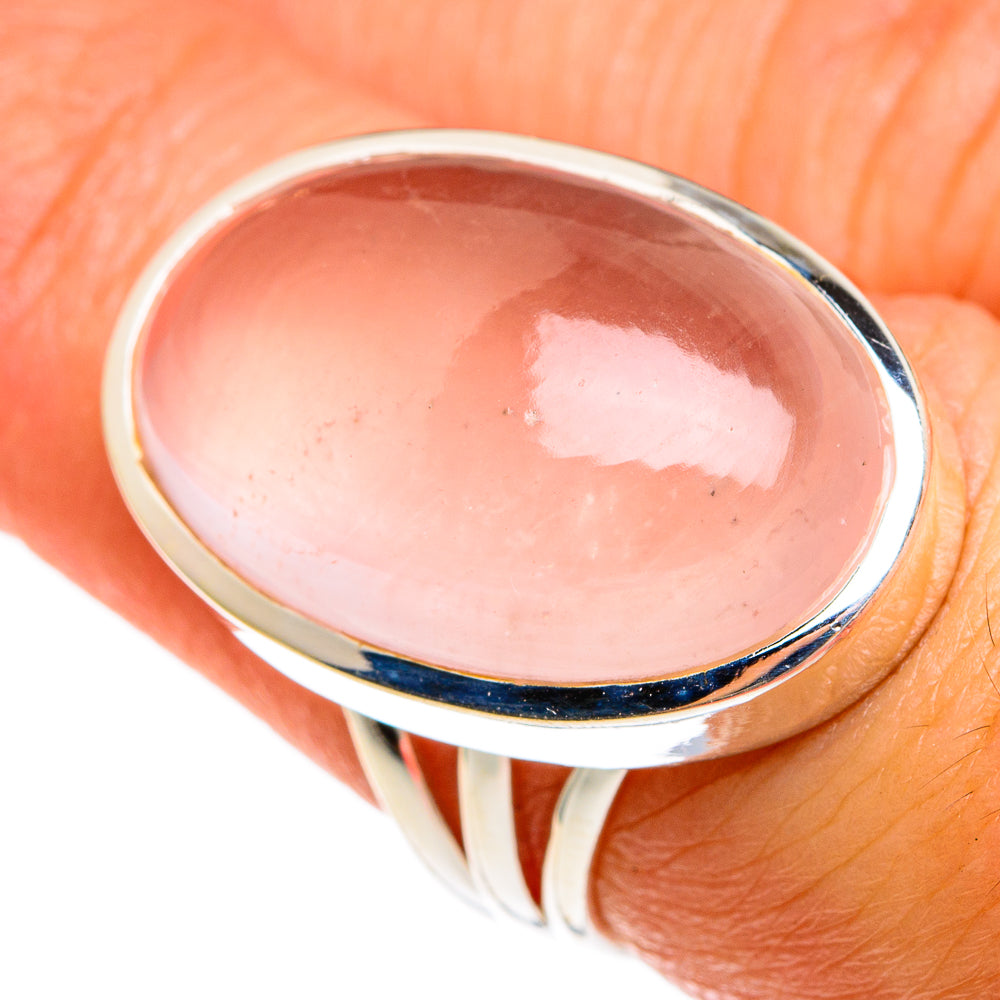 Rose Quartz Rings handcrafted by Ana Silver Co - RING77862