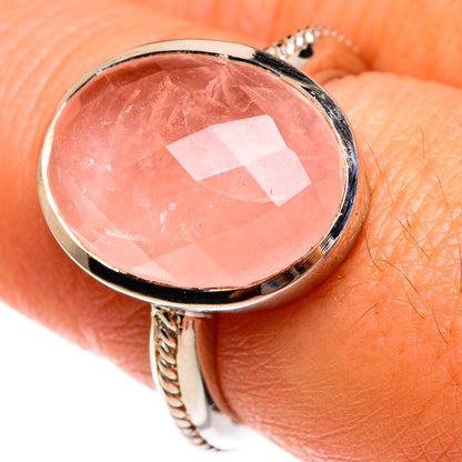 Rose Quartz Rings handcrafted by Ana Silver Co - RING77864