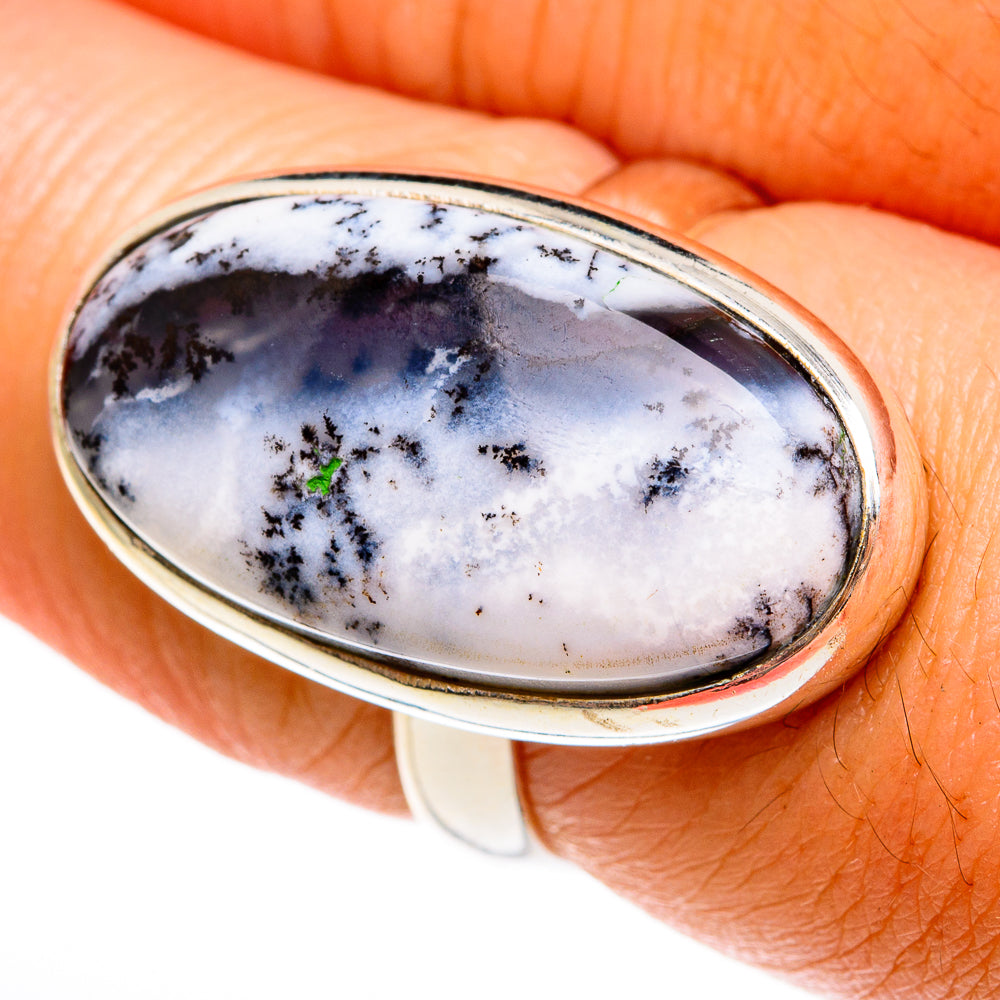 Dendritic Opal Rings handcrafted by Ana Silver Co - RING77873