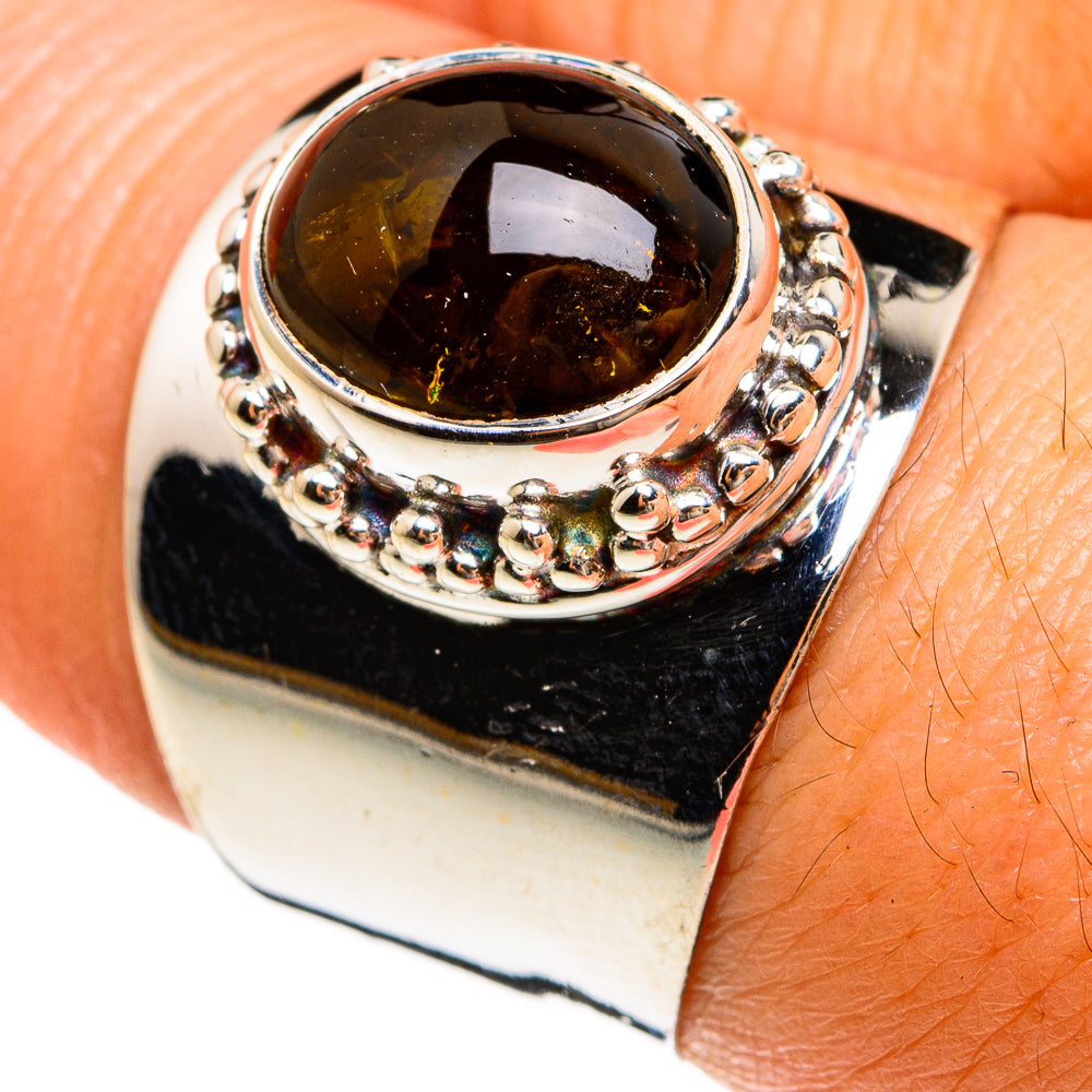 Green Tourmaline Rings handcrafted by Ana Silver Co - RING77887