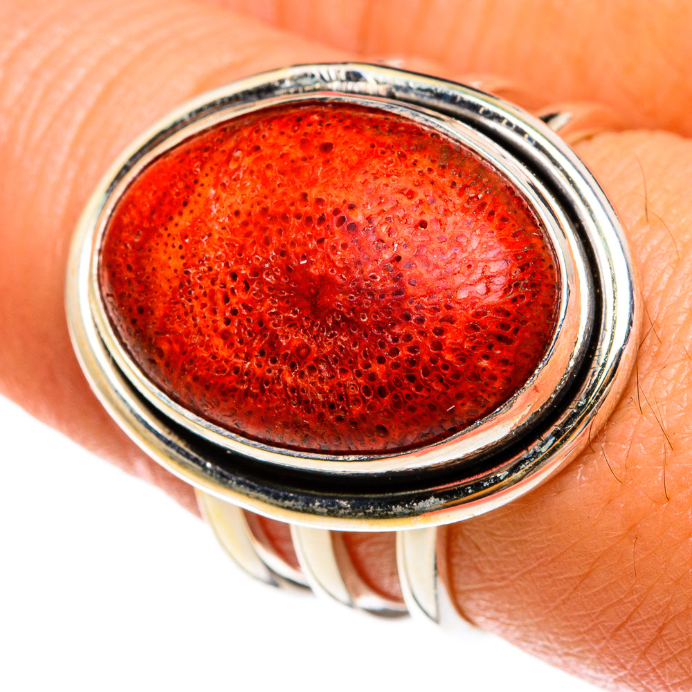 Sponge Coral Rings handcrafted by Ana Silver Co - RING77890