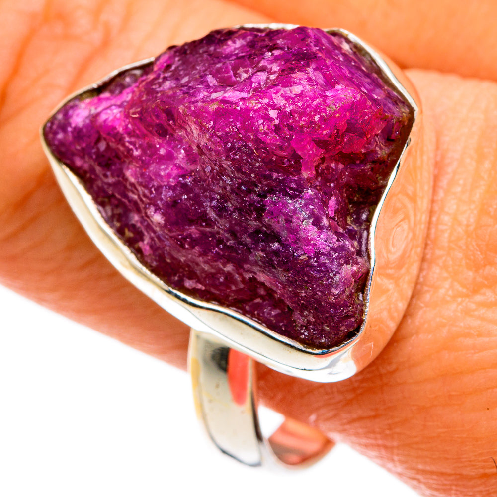 Ruby Fuchsite Rings handcrafted by Ana Silver Co - RING77891