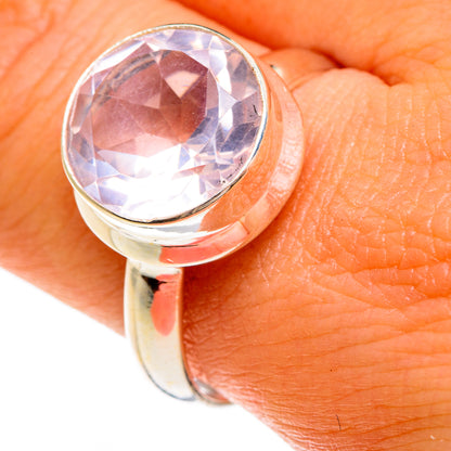 Rose Quartz Rings handcrafted by Ana Silver Co - RING77892