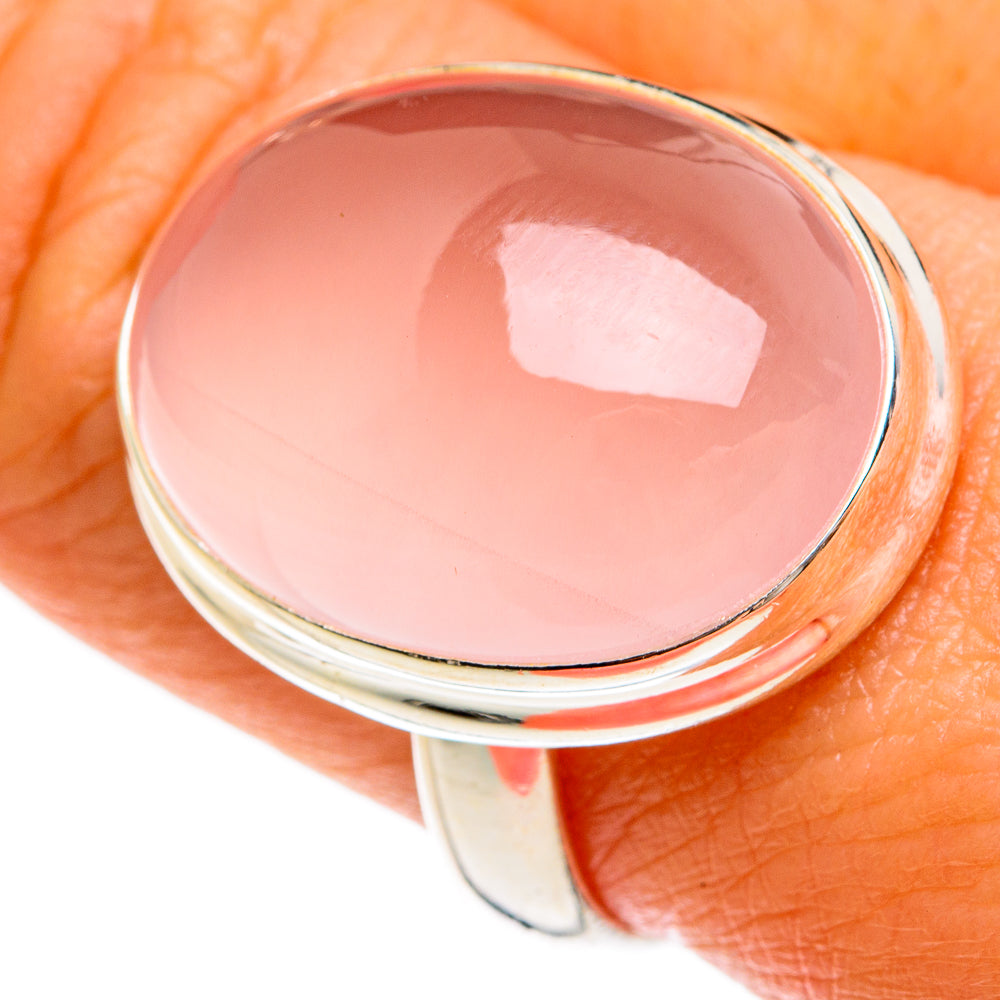 Rose Quartz Rings handcrafted by Ana Silver Co - RING77893
