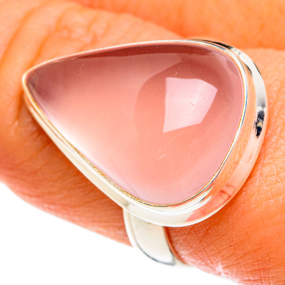 Rose Quartz Rings handcrafted by Ana Silver Co - RING77894