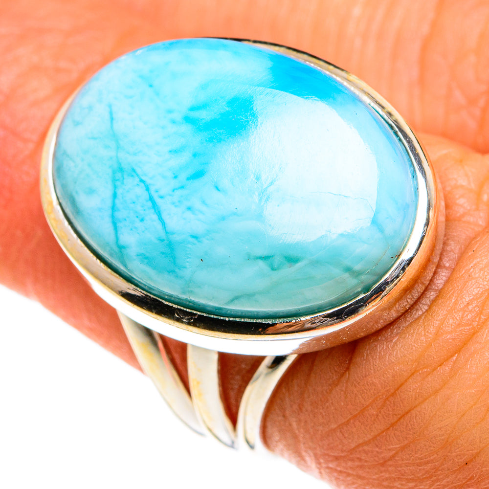 Larimar Rings handcrafted by Ana Silver Co - RING77913