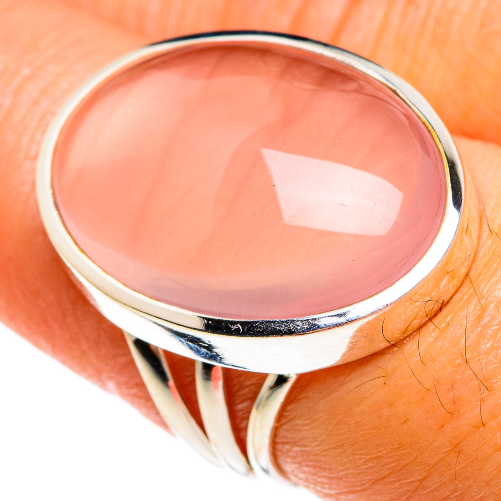 Rose Quartz Rings handcrafted by Ana Silver Co - RING77926