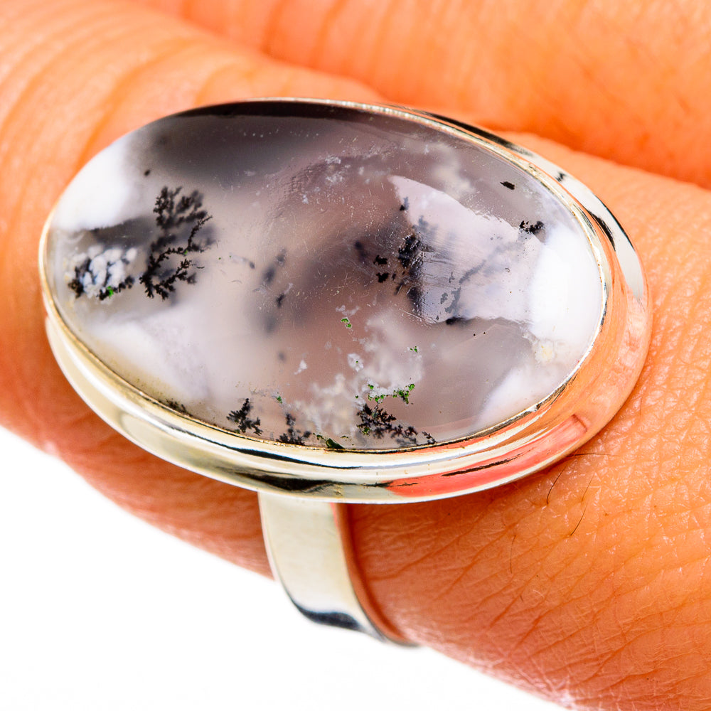 Dendritic Opal Rings handcrafted by Ana Silver Co - RING77937