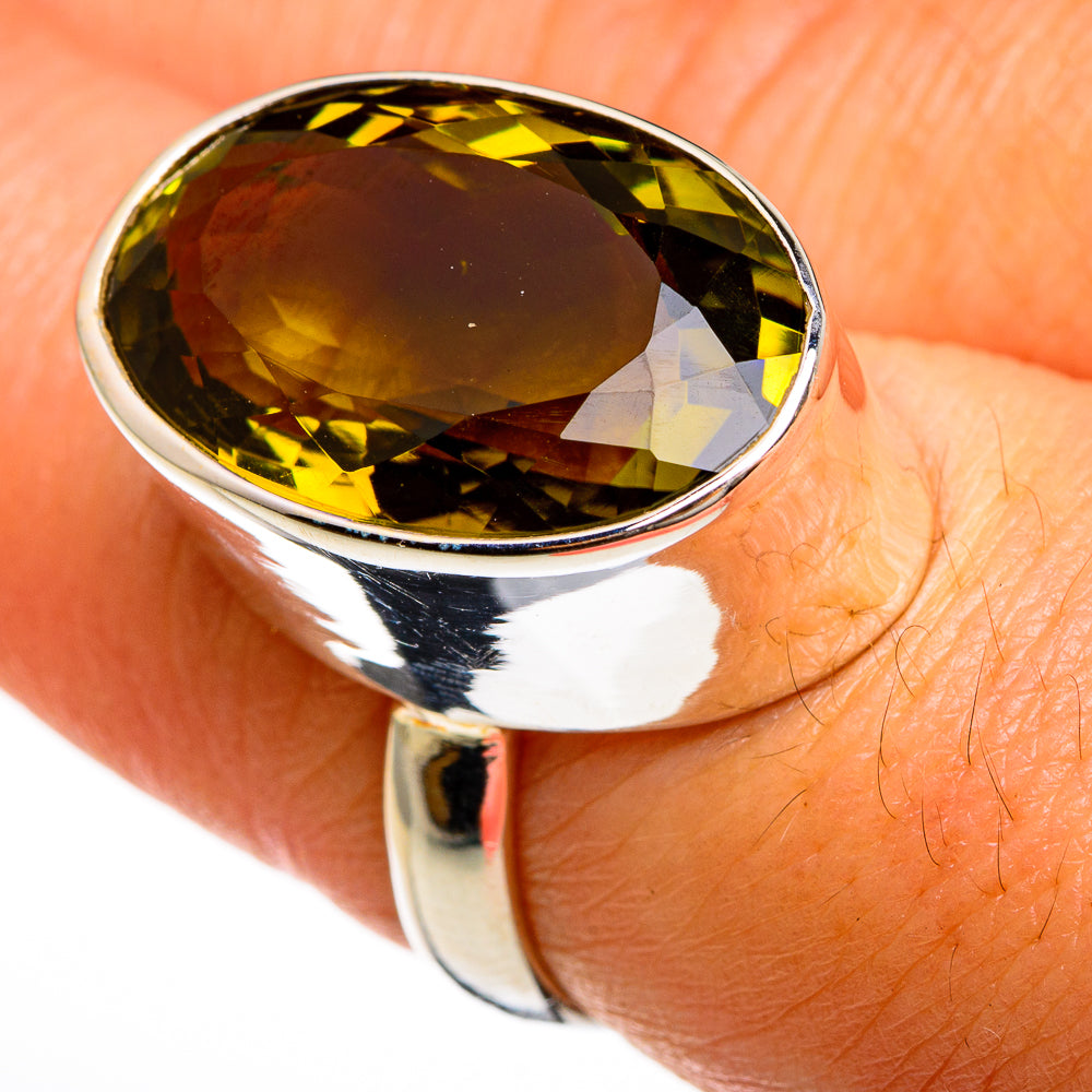Olive Quartz Rings handcrafted by Ana Silver Co - RING77941