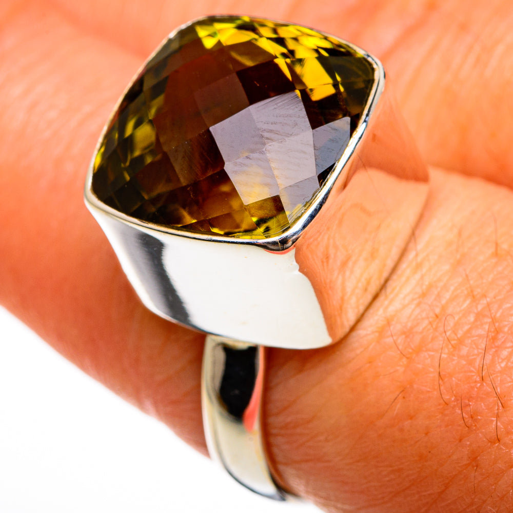Olive Quartz Rings handcrafted by Ana Silver Co - RING77942