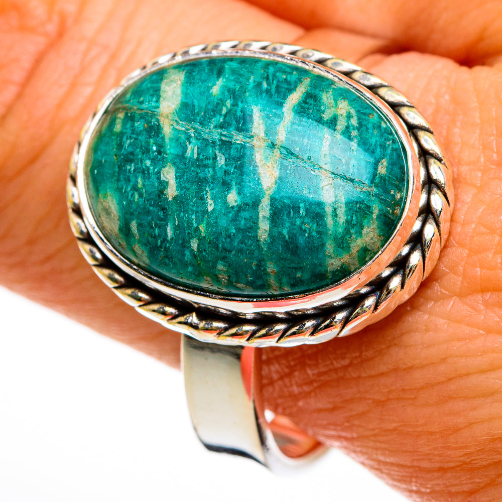 Amazonite Rings handcrafted by Ana Silver Co - RING77949