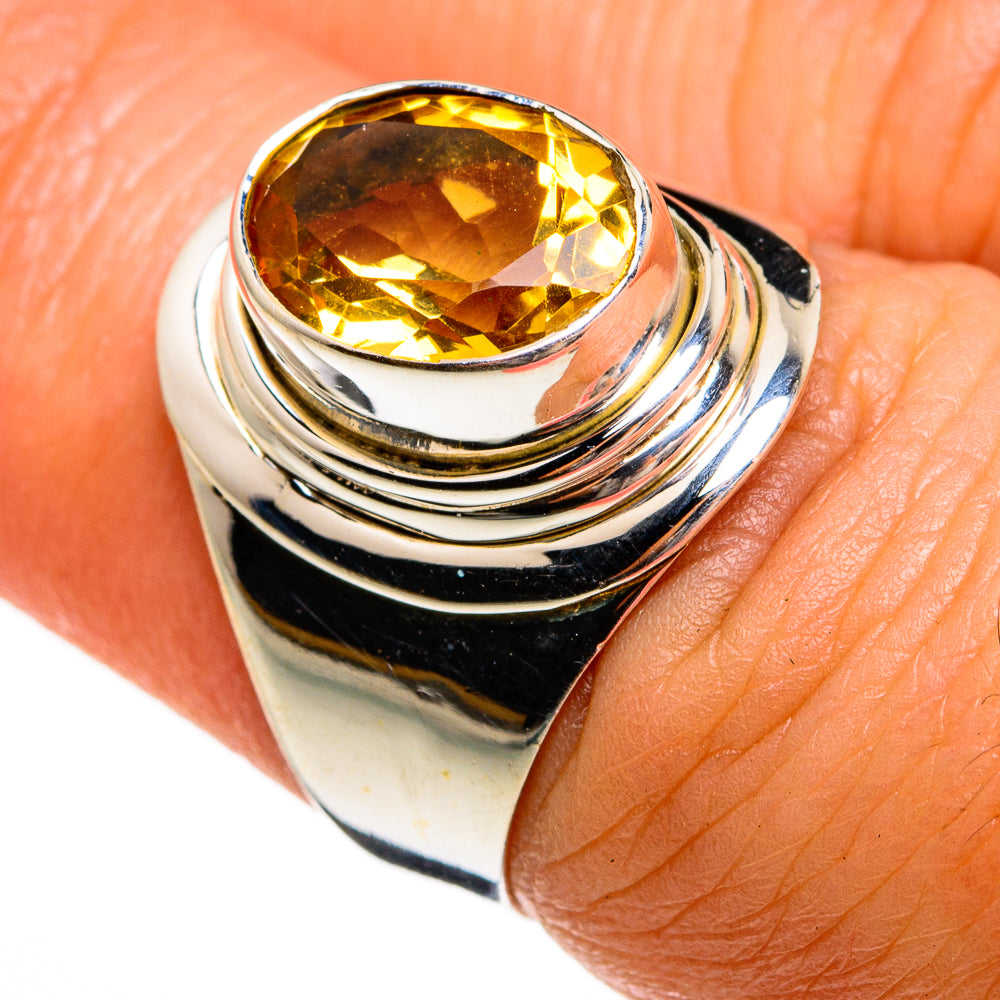 Citrine Rings handcrafted by Ana Silver Co - RING77953