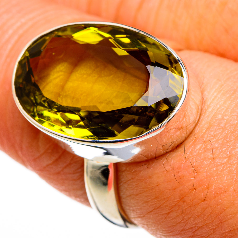 Olive Quartz Rings handcrafted by Ana Silver Co - RING77978