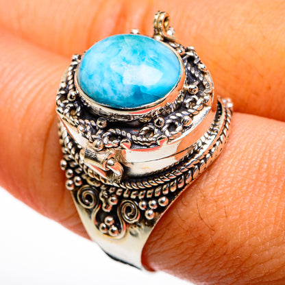 Larimar Rings handcrafted by Ana Silver Co - RING77989
