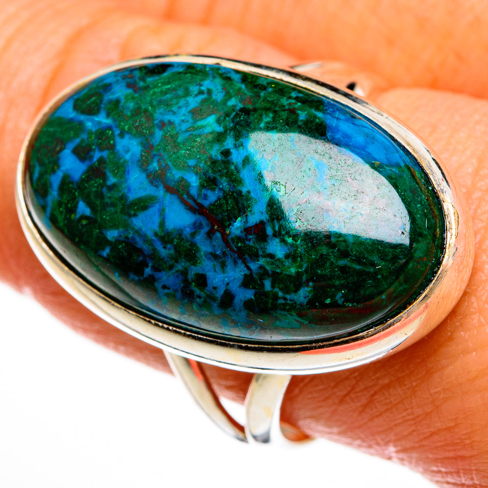 Chrysocolla Rings handcrafted by Ana Silver Co - RING77993