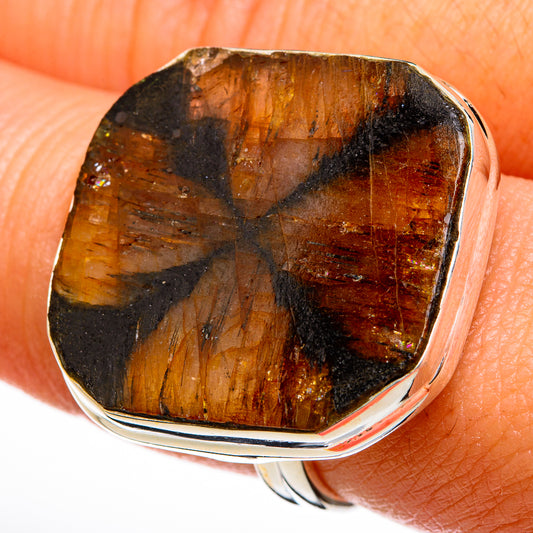 Chiastolite Rings handcrafted by Ana Silver Co - RING77996