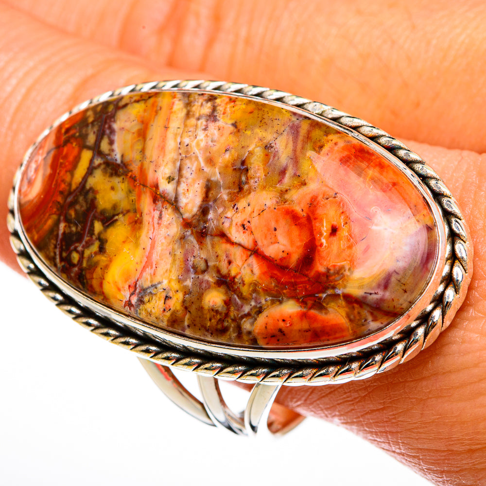 Poppy Jasper Rings handcrafted by Ana Silver Co - RING77998