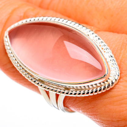 Rose Quartz Rings handcrafted by Ana Silver Co - RING78005