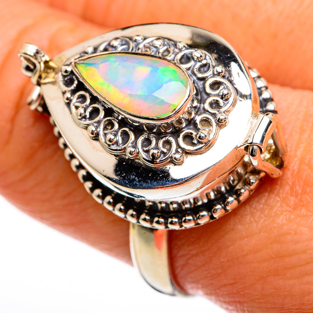 Ethiopian Opal Rings handcrafted by Ana Silver Co - RING78021