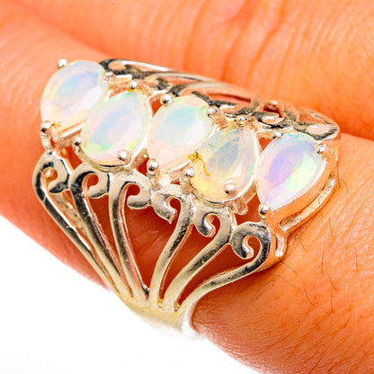 Ethiopian Opal Rings handcrafted by Ana Silver Co - RING78024