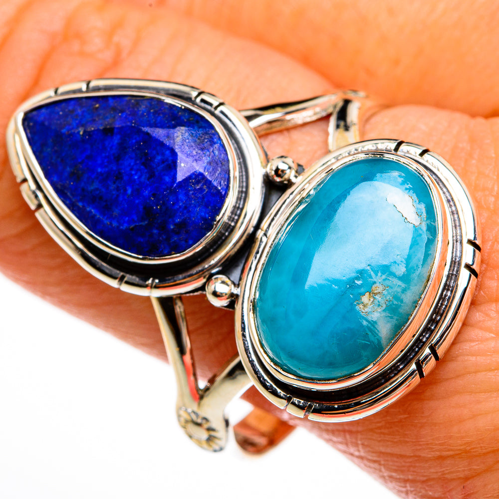 Larimar Rings handcrafted by Ana Silver Co - RING78029