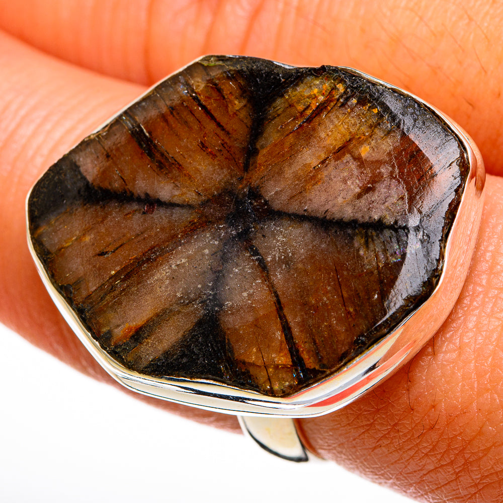 Chiastolite Rings handcrafted by Ana Silver Co - RING78044
