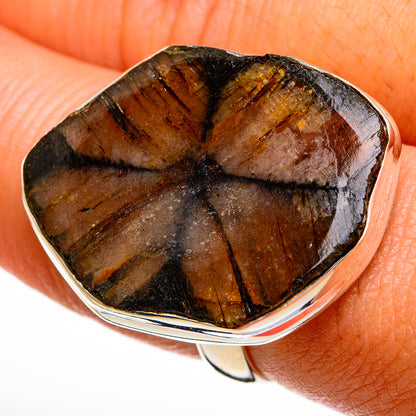 Chiastolite Rings handcrafted by Ana Silver Co - RING78044