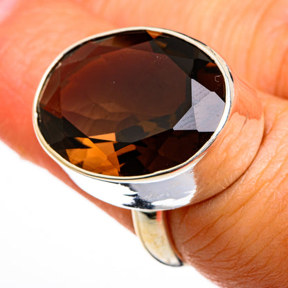 Smoky Quartz Rings handcrafted by Ana Silver Co - RING78045
