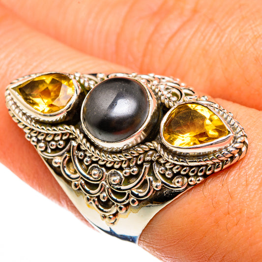 Hematite Rings handcrafted by Ana Silver Co - RING78050