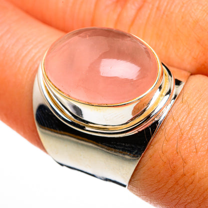Rose Quartz Rings handcrafted by Ana Silver Co - RING78053