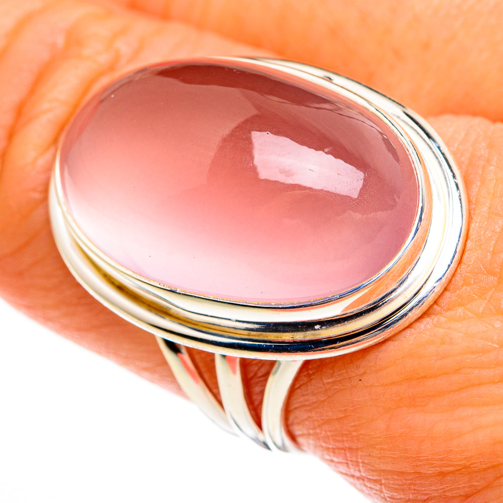 Rose Quartz Rings handcrafted by Ana Silver Co - RING78054