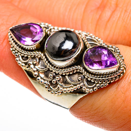 Hematite Rings handcrafted by Ana Silver Co - RING78055