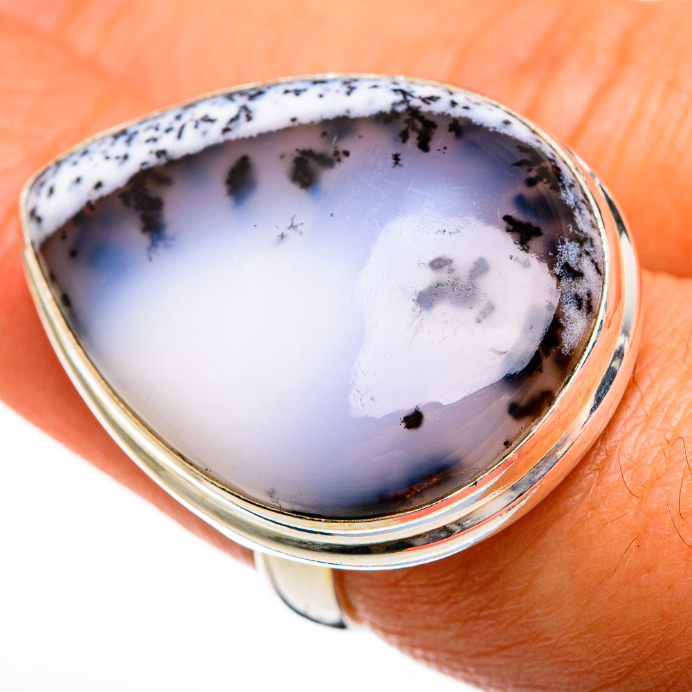 Dendritic Opal Rings handcrafted by Ana Silver Co - RING78058