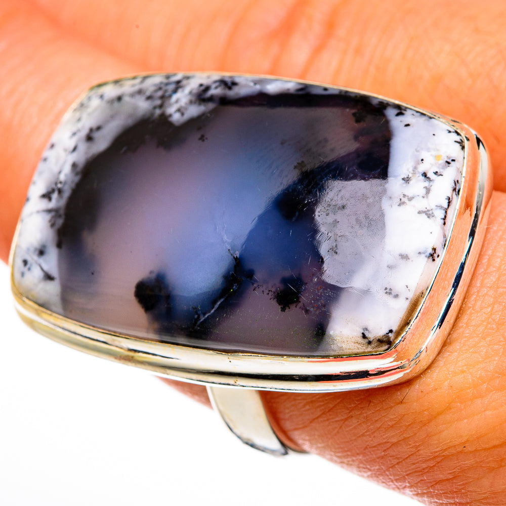 Dendritic Opal Rings handcrafted by Ana Silver Co - RING78059